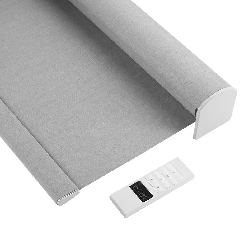 ZSTARR Easy Install Horizontal Remote Control Electric Curtain Blinds Blackout Fabric Roller Window Blinds Shades Automatic