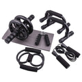 6 in 1 ab Wheel Roller Kit Abdominal Exercise Machine Sports Jump Rope Abdominal Wheel Home Men's Abdominal Muscle Wheel