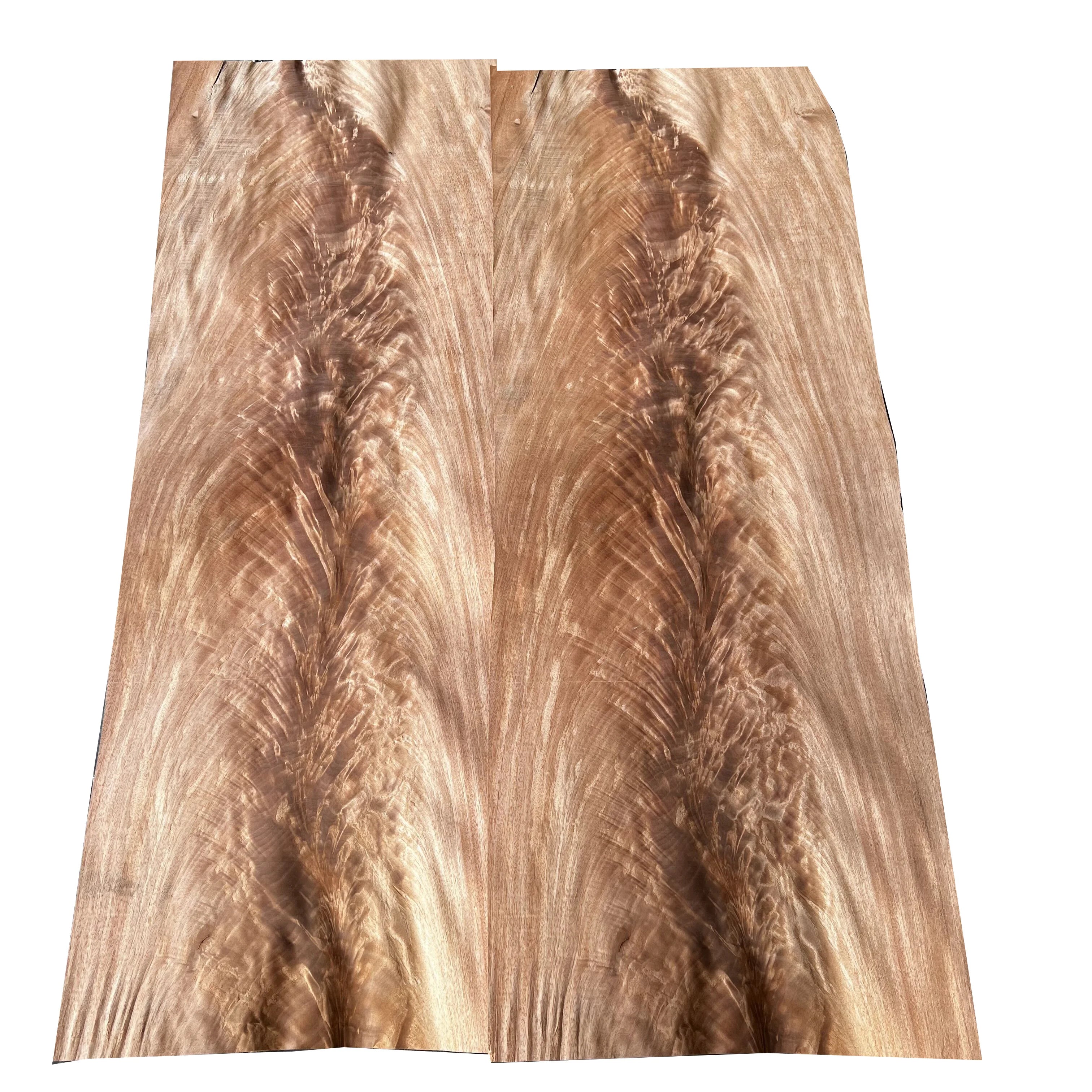 Wholesale Natural Okoume Crotches Plywood Veneer Okoume Fork Veneers Okoume Crotches Wood Veneer for Furniture
