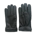 Sample Support New Custom Men's Winter Gloves Goatskin Imitation Deerskin Leather Soft Wool Lined Knitted for Daily Use Parties