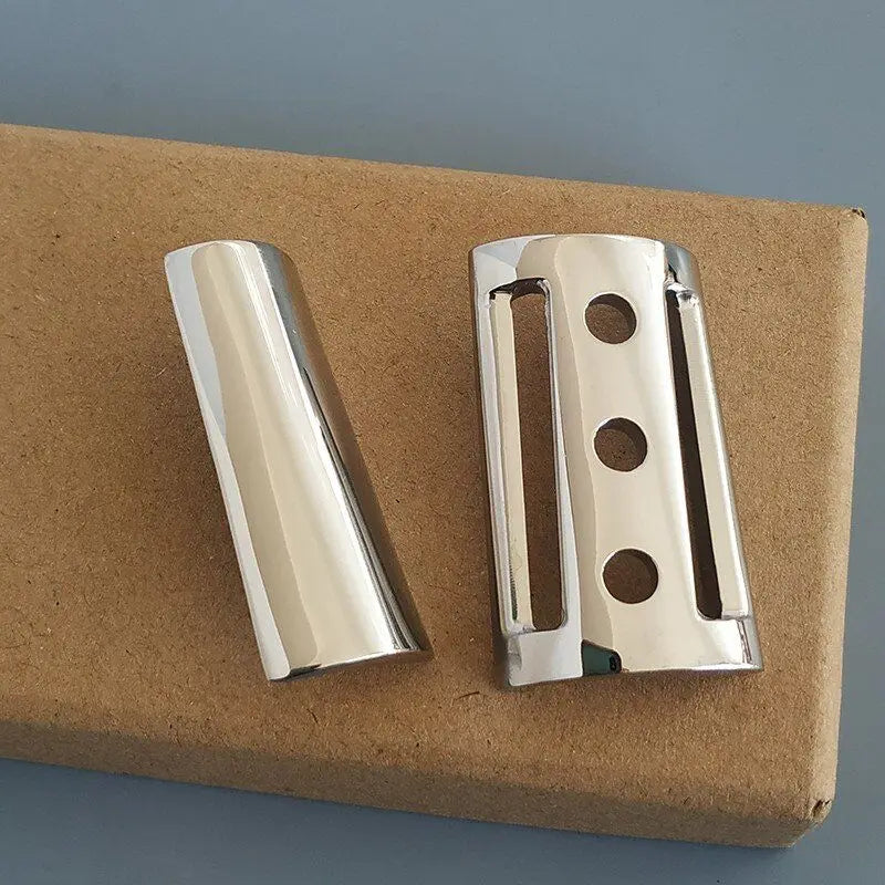 DiShi  Slant 316L Stainless Steel  Double Edge  razor Head  Without Handle