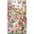 New 40X70cm Elegant Customized Diamond Paintings Square Drills Pink Flower Diamond Painting Resin AB Beads Fairy  Drills