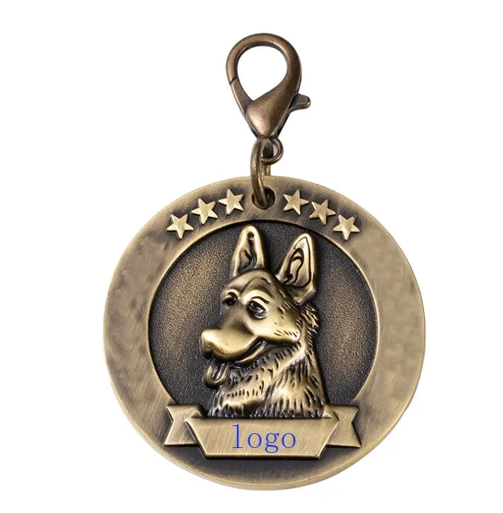 Plain Paw Personalized Engrave Embosser Collar Id Die Cast Custom Bone Shaped Pet Dog Tag