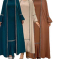 2023 Wholesale New Design Hot Oem Islamische Kleidung Shakwar New Plain Bead Sheet With 2 Sets Abaya