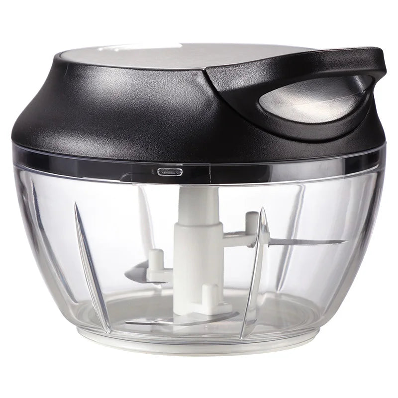 Superfit Modern Korean Kitchen Vegetable Chopper Black PP Hardened 420 Stainless Steel Blade Easy to Clean