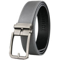 Wholesale Metal Alloy Men's Cowhide Leather Ratchet Belts With No Holes