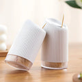 Portable Plastic Automatic Toothpick Dispenser Case Household and Travel Organiser for Kitchen Toothpicks