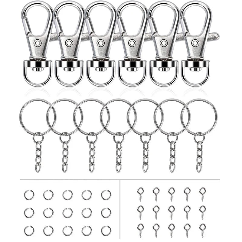 Manufacturer DIY Crafts Key Chain Hook Clip Screw Eye Pin Jump Rings Sets Key Rings Accessories