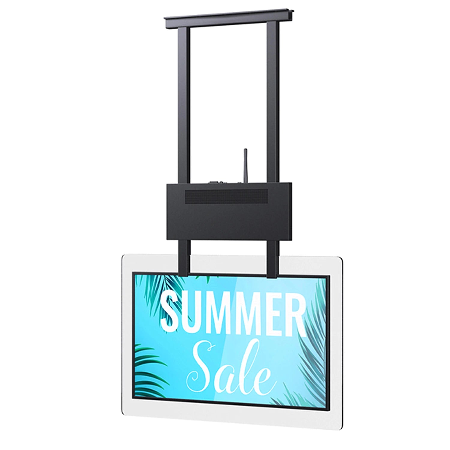 43 49 55 Inch Hanging Double Sided Advertising Signage Window Facing Lcd Advertising Large Screen Display Digital Menu Board 4k