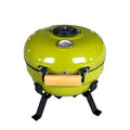 Kimstone 12 Inch Modern Mini Barbecue Kamado Portable Tandoor Mullite Ceramic Oven Charcoal BBQ Grill Table Smoker Trolley Auto