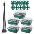 LED Grow Light 6/12 Holes Seed Starter Trays Plant Grow Box Seedling Trays Germination Indoor Gardening Germination Tool