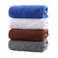 Wholesale Custom Mini Striped Microfiber Hair Drying Towel Quick-Dry Bath Hand Towel for Adults Children Knitted Woven Technique