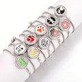 Y295 Wholesale Pulseras Hombre Mujer Stainless Steel Hollow Essential Oil Diffuser Magnetic Aromatherapy Bracelets