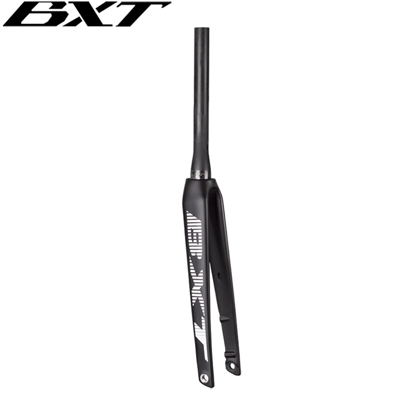 BXT T800 Carbon Fiber Disc Brake OEM Road Bike Fork China Supplier Flat Mount Thru Axle Fork Internal Brake Cable Routing