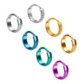 G23 Titanium Nose Ring 16G Hoop Earring Hinged Clicker Labrets Ear Cartilage Conch Helix Lobe Piercing Jewelry