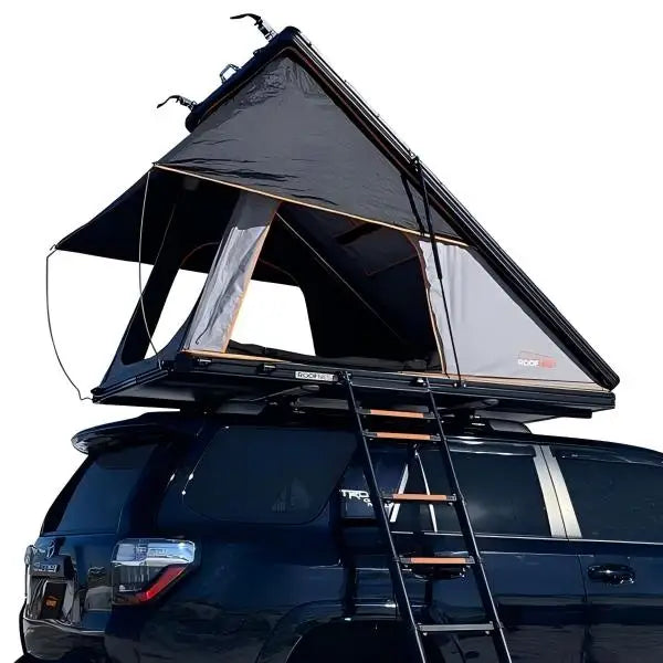 Ford Edge Camping Triangle Car Rooftop Tent Hard Clamshell Aluminum Hard Shell Roof Top Tent Hard Top Rooftop Tent Glamping Tent MegaBDM