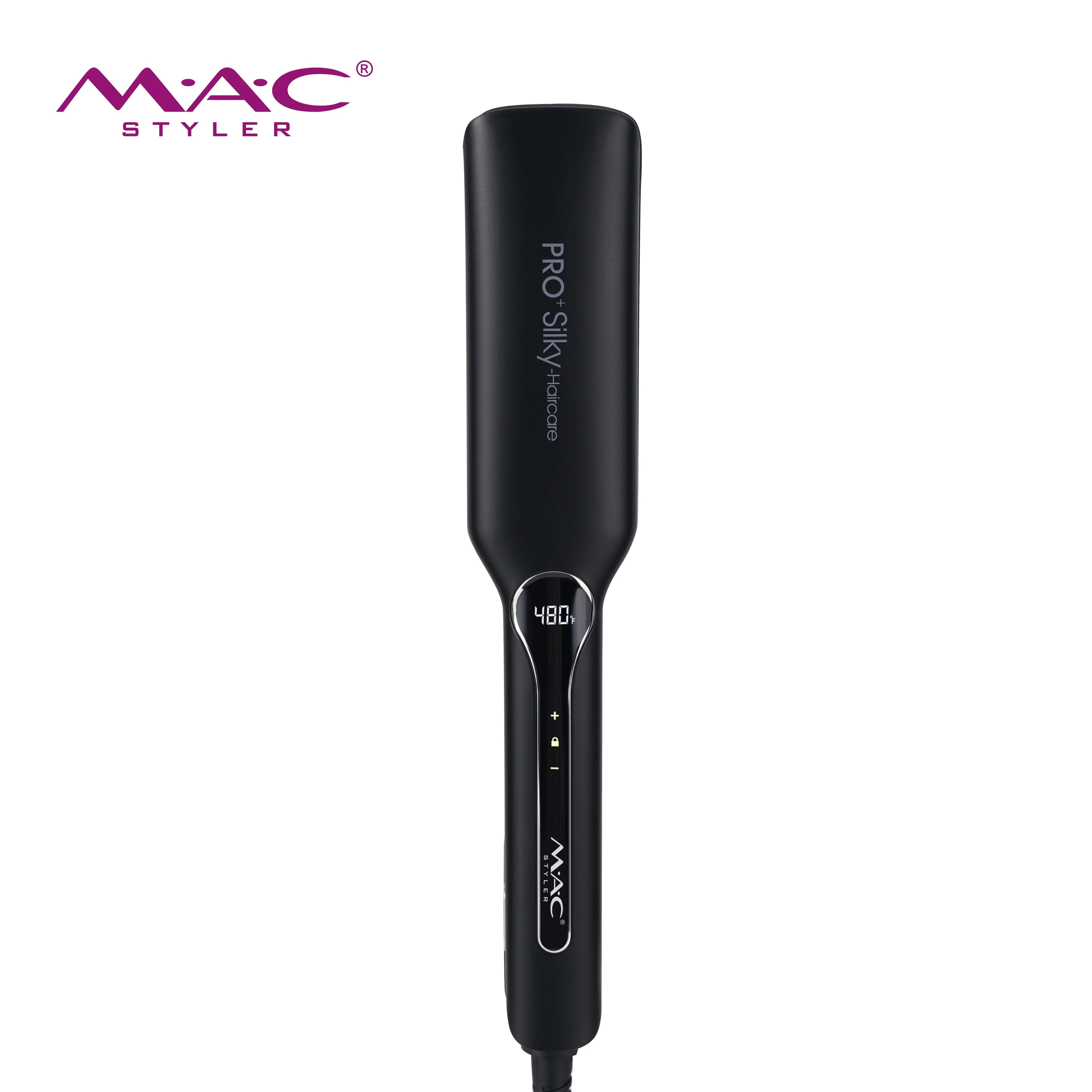 MAC 3 in 1 High Temperature Custom Logo Portable Touch Screen Infrared Women Mini Hair Straightener Device