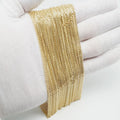 Wholesale Good Price AU375 Jewelry Solid Gold 1mm DC Cable Link Bulk 9 Karat Roll of Real Gold Chain by Meter