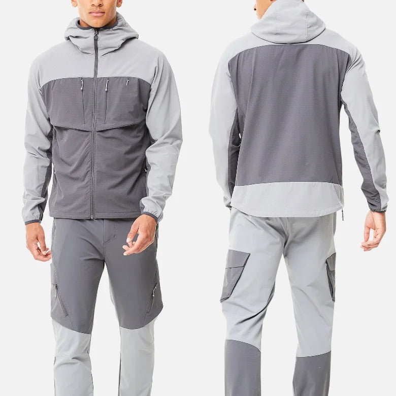 New Custom 90% Nylon 10% Spandex Waterproof Windproof Jogging Suit Men's Comfortable Sports Jacket Men's Windbreaker
