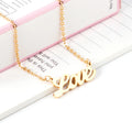 Wholesale Personalized Name Necklace Waterproof Custom Jewelry Stainless Steel 18K PVD Gold Plated Letter Necklaces