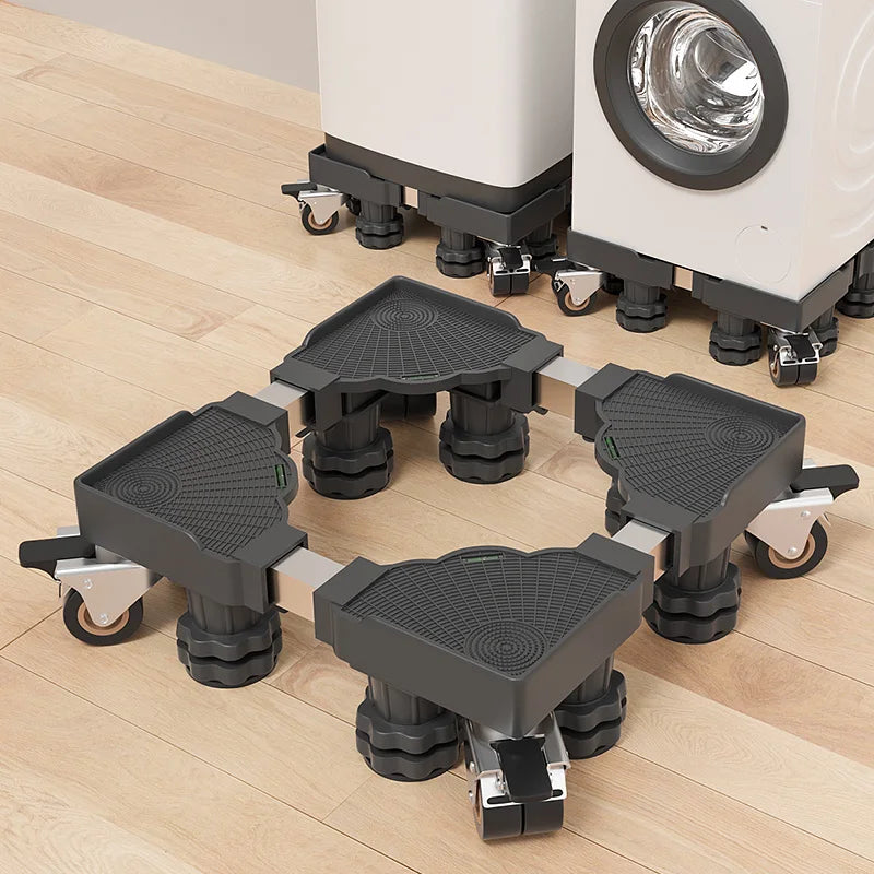 2025 New Adjustable Mobile Bracket Base Load - Bearing & Quick - Install Washing Machine Stand Support Fridge Stand Base