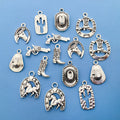 BUFAN DIY Charms Pendants for Jewelry Making Engraved Logo Custom Charm Silver CLASSIC Alloy Customization