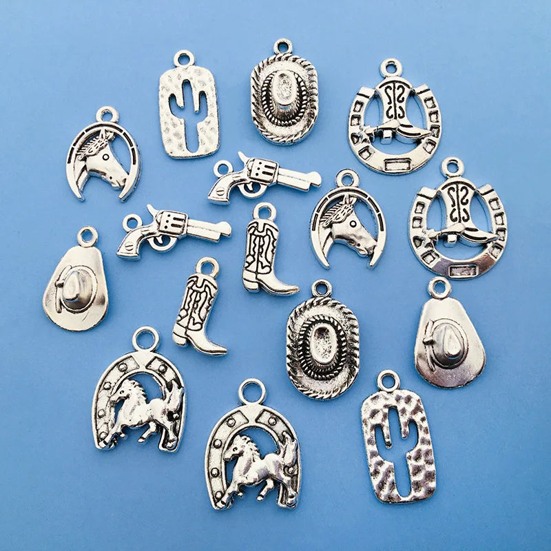 BUFAN DIY Charms Pendants for Jewelry Making Engraved Logo Custom Charm Silver CLASSIC Alloy Customization