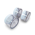 Empty Round Pot Jars Clear Container with Lids Small Plastic Jars Wide Mouth Round Leak Proof Container Jars 120ml/100ml/60ml