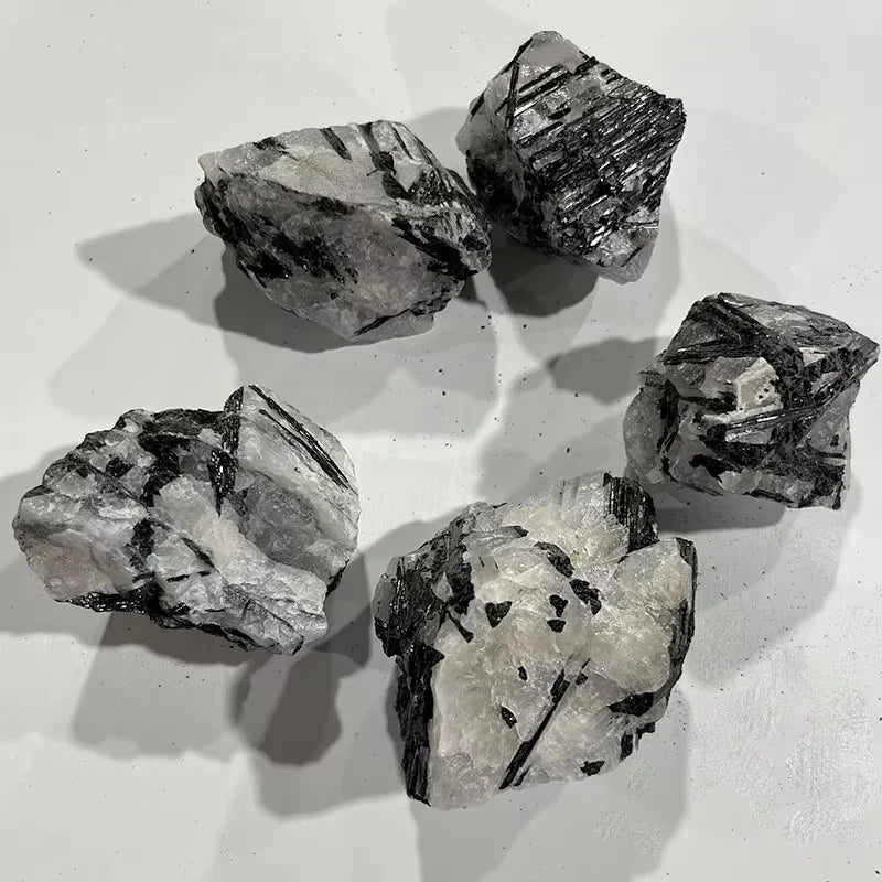 Natural Rough Gemstone Crystals Healing Stones Black Tourmaline Raw Crystal Stone for Sale