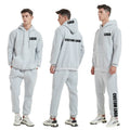 Custom High Quality Puff Printing Logo Cotton Heavy Plain Blank Oversized Hoodie Sweatshirts Set Unisex Plus Size Men's Hoodies