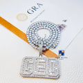 Hip Hop Jewelry Mens Iced Out Letter Pendant 925 Sterling Silver VVS Moissanite Diamond CEO Initial Custom Logo Pendant