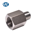 316 Stainless Steel Female to Male High Pressure Reducing Adapter G1/2-G3/8 Pipe Fitting Forged Polished