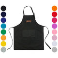 Wholesale Custom Logo Waterproof Restaurants Cotton Polyester Man Woman Black Blank Bib Kitchen Chef Cooking Aprons