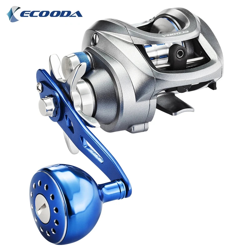 TAKEDO-Ecooda FEN-IX Bait Casting Fishing Reels Max Drag 6kg Jigging Reel Boat Gear Ratio 7.0:1 Drop Shoot Drum Reel