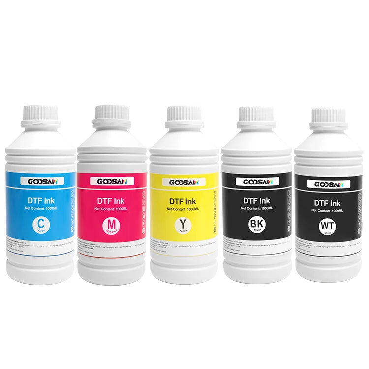 Top Selling 5 Colors Ready to Ship 1000ML White DTF Printer Ink Price for Epson L8050 L18050 Xp 15000