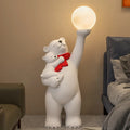 Polar Bear Resin Sculpture Ornaments Home Decoration Moving Housewarming Gifts Polar Bear Night Light Sculpture