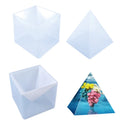 DIY Crystal Drop Hot Pyramid Silicone Mold Kitchen Supplies Silicone Mold Alphabet Epoxy Resin Pyramid Mold