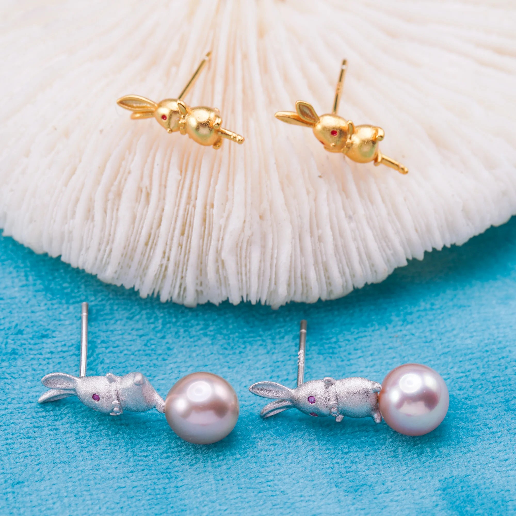 E010914 S925 Pearl Earring 925 Sterling Silver DIY 6-8mm Natural Freshwater Pearl Stud Earring for Women