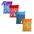 Babyshow Wholesale Double Pocket Waterproof Tote Bag Fashion Printing Design Washable Polyester Two Zipper Diaper Bag