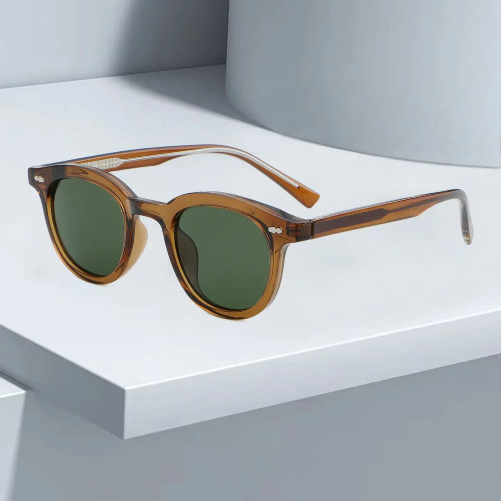 6250 Innovative Sunglass Luxury Woman Uv400 China Clear Mens Men Luxury Retro Classic Black Vintage Women Round Sunglasses