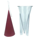 HY Pyramid Cone Candle Molds Geometric Plastic Candle Molds for Making Candles