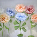 2025 New Mechanical Automatic Opening and Closing Flowers Paper Flowers Large Cheap Wedding Props Stage Decoration
