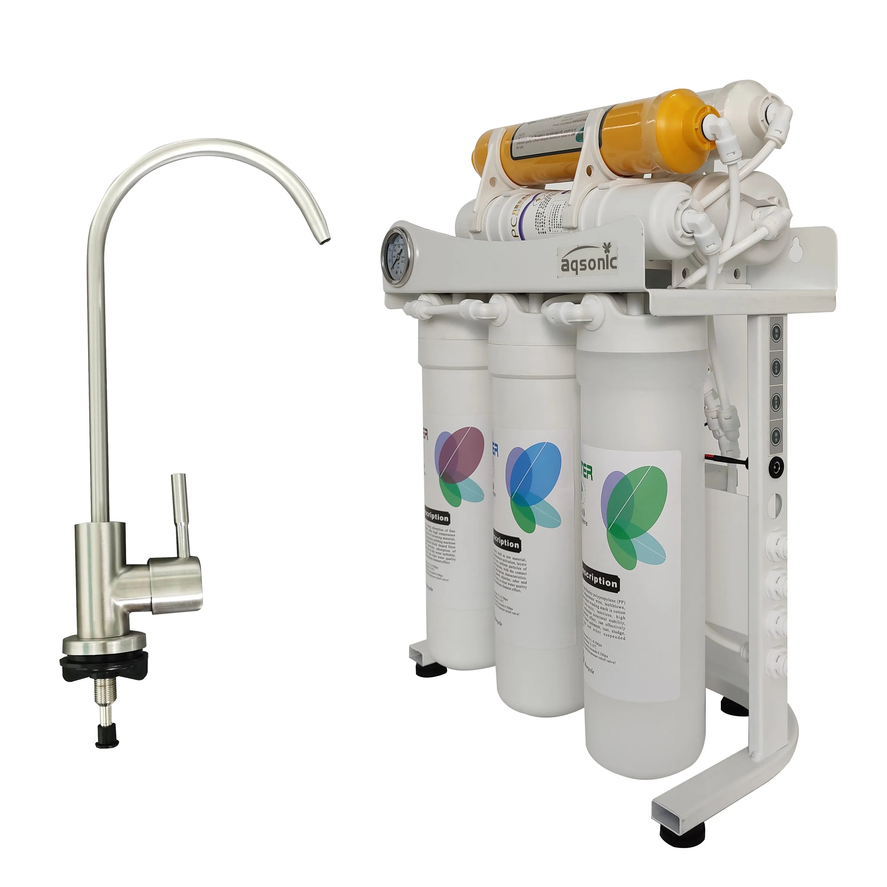 7 Stage Household Electric Water Purifiers with 75 GPD  Reverse Osmosis Membrane and Convenient Replacement Filter Cartridge