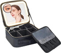 Professional Makeup Bag with Led Mirror Mirror Brightness Can Be Adjusted Three-colour Makeup Bag with Led Mirror