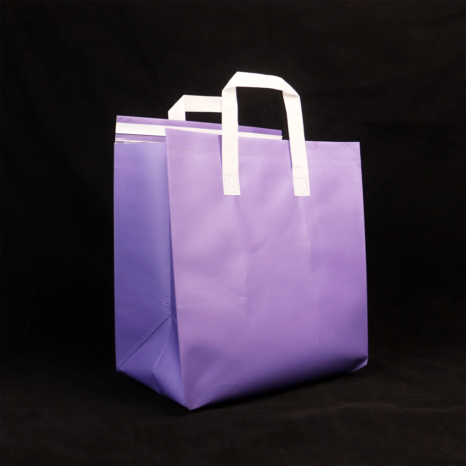 Eco-friendly Custom Logo Reusable Non Woven Shopping Bag Luxury Take Away Packing Tote Bag
