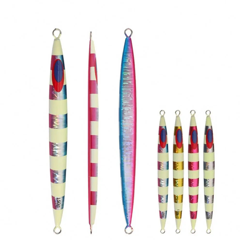 Jigging Pro Jigging Lure With Scale 150G 200G Shore Metal Fishing Lures Fishing Jig Lure for Saltwater Fishing Gear