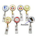 UAE Custom Logo Metal Rotation Badge Reel Retractable ID Card Holder Badge Holder Reel Promotional YOYO Pull Reel with Belt Clip