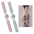 CW YGT002 Adjustable Yoga Pilates Posture Corrector Stick NBR+Steel+PP Material 81cm/75cm Sizes for Shoulder Humpback Correction