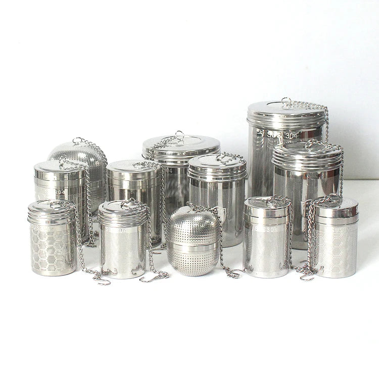Portable Loose Tea Infuser 18/8 Stainless Steel Tea Maker Strainer for Brewing Tea Spices and Seasonings