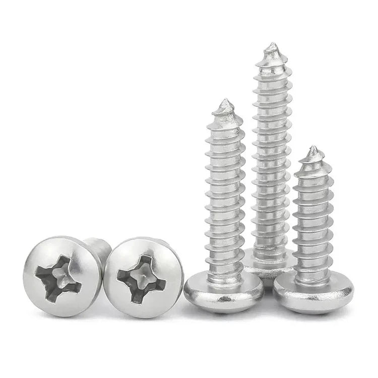 M2 M2.6 M2.9 M3 M3.5 M3.9 M4.2 M4.8 #6 #8 #10 #12 Stainless Steel 304 Self Tapping Wood Sheet Metal Phillips Pan Head Screw